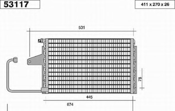 CITRO?N 96045099 Condenser, air conditioning